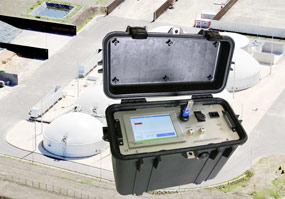 EDK M100BP portable multi-component biogas analyzer